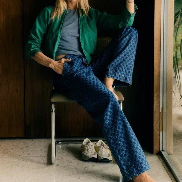 Imogene & Willie - Logan Washed Indigo Check Jean - Size 29 - Picture 5 of 14